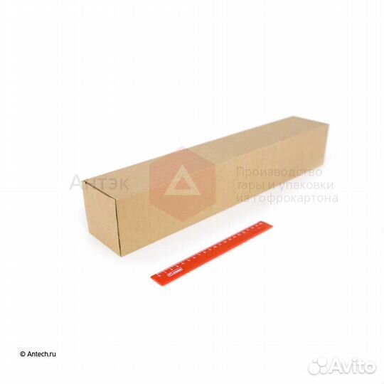 Коробка-тубус с крышкой 85*85*500 мгк Т24E бурый