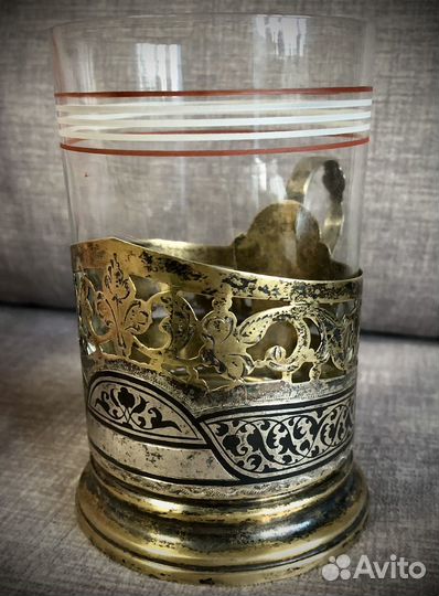 Подстаканники СССР серебро 875 пр золочение
