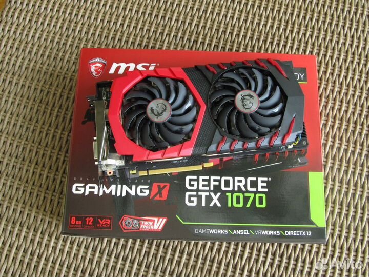 Видеокарта MSI GeForce GTX 1070 gaming X 8G