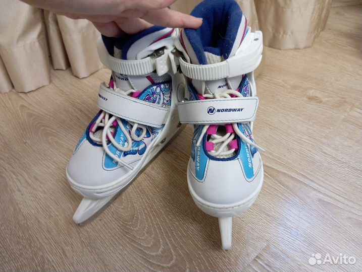 Коньки детские раздвижные 27 28 29 30