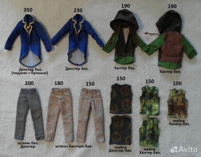 Одежда на кукол Эвер Афтер Хай и мальчиков Монстер