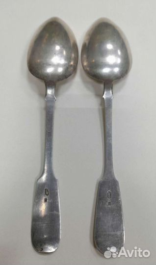 Антикварные столовые ложки серебро 84 проба 19 век