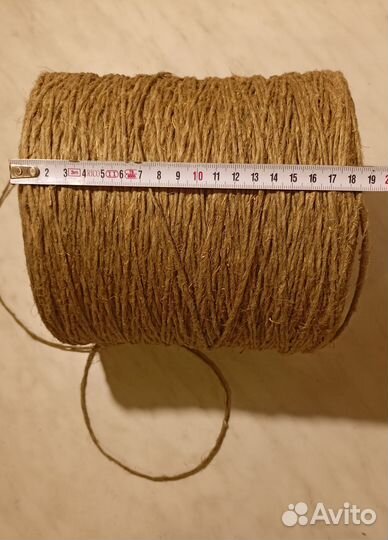 Шпагат из натуральных волокон пеньковый