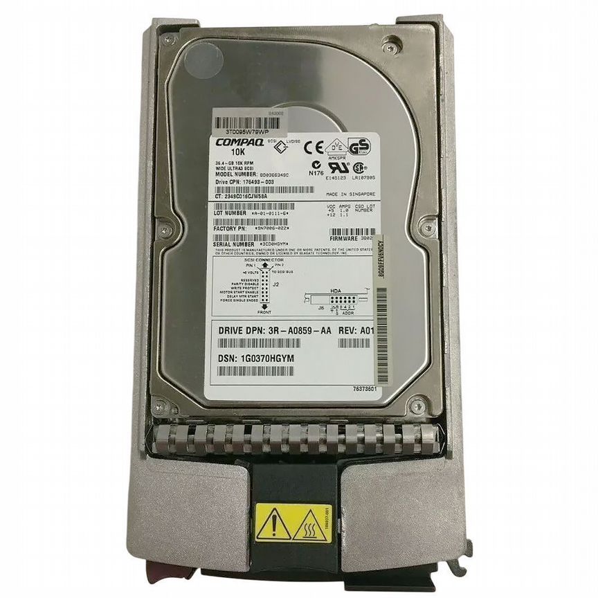 [BD0366349C] Жесткий Диск Hp 36.4gb U160scsi 3.5" Hd Bd0366349c
