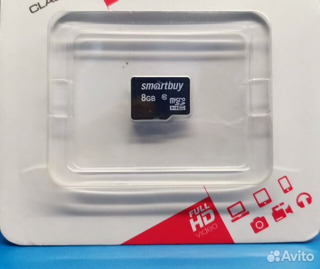 Карта microsdhc SmartBuy 8Gb без адаптер (10 штук)