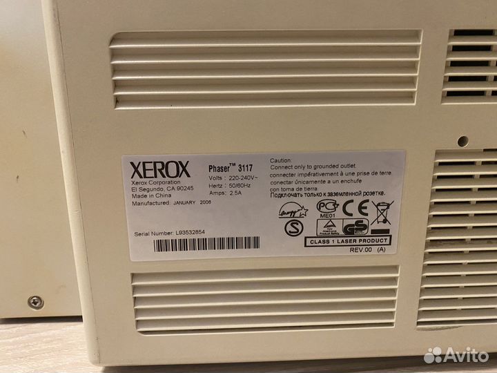 Принтер xerox phaser 3117