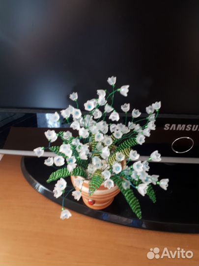 Нежный букет из бисера