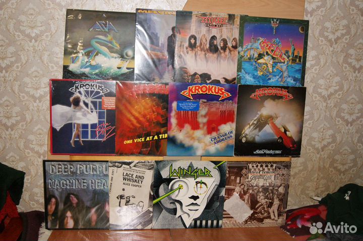 Виниловые пластинки - тяжелый рок и рок - фирма