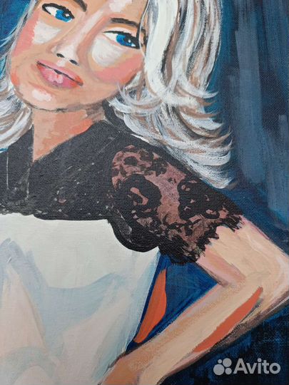 Картина акрилом на холсте 