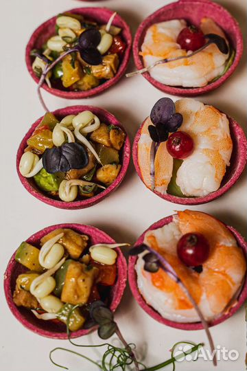 Закуски канапе для фуршета и кейтеринга