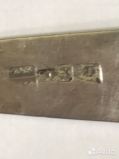 Чайная ложка серебро 84