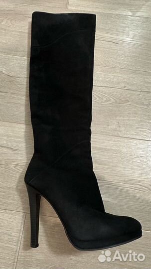 Ботфорты замша италия