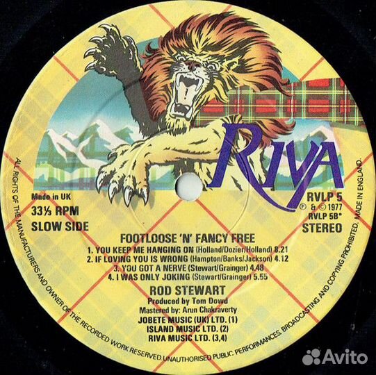 Rod Stewart - Foot Loose & Fancy Free винил