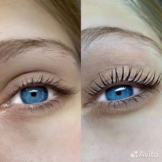 Ламинирование ресниц / оформление бровей / брови