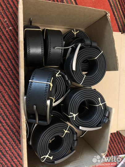 Товарный остаток Мужской кожаный ремень черный