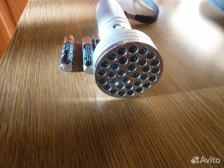 Фонарь 32 LED светодиодный алюминиевый AAA