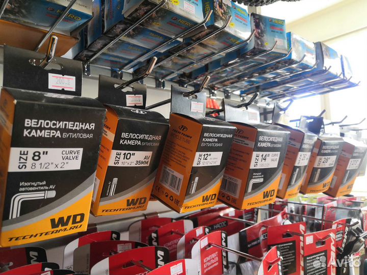 Камеры на велосипед, электросамокат