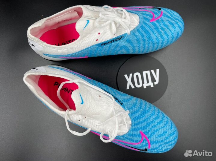 Бутсы Nike Phantom GX DF FG blue no socks