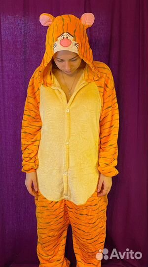 Кигуруми Тигруля для взрослых (размер 44-46)
