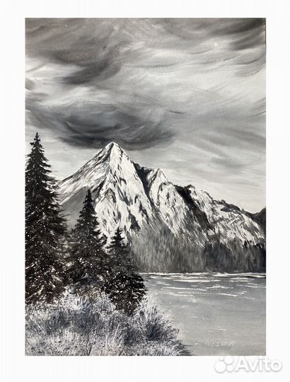 Картина акварелью 