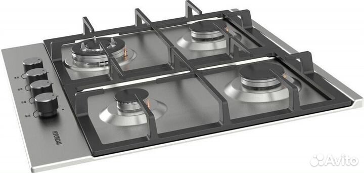 Газовая варочная панель Hyundai HHG 6434 IX