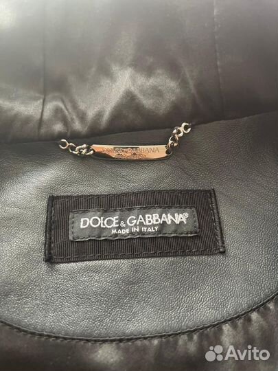 Кожанная куртка Dolce&Gabbana