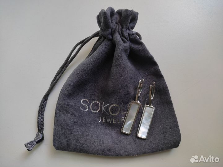 Серьги с перламутром