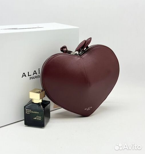 Сумка сердце alaia красный