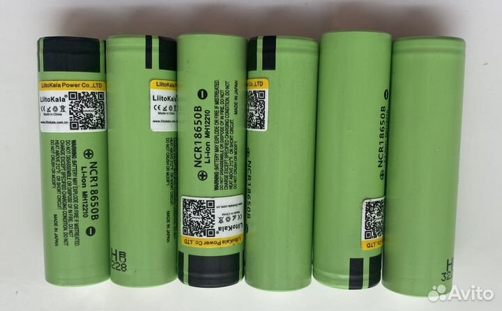 Литиевый аккумулятор liitokata 18650 3.7в,3400мАч