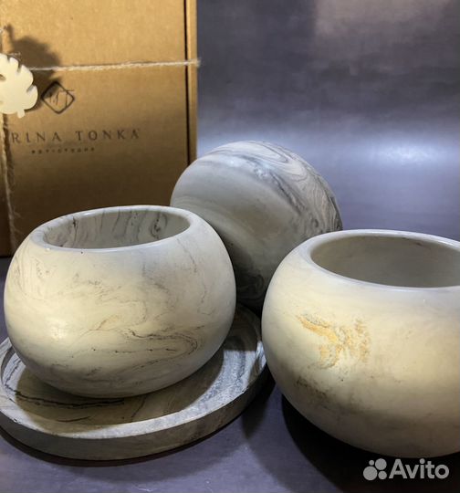 Подсвечник из гипса