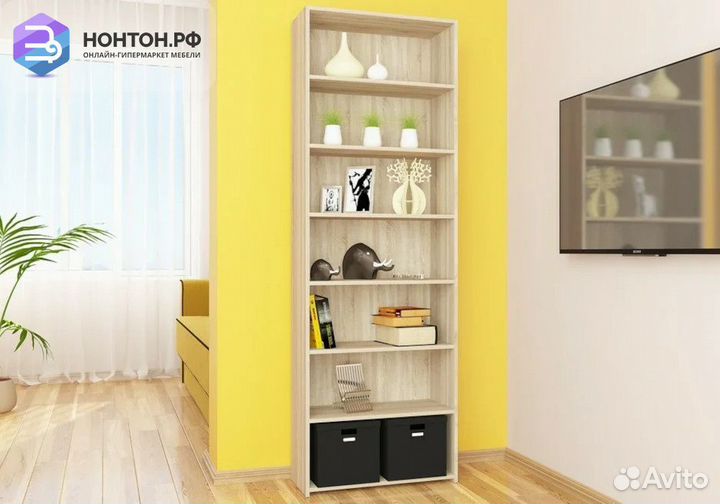 Стеллаж №5 дуб сонома светлый