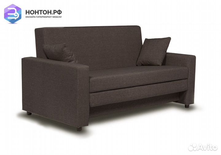 Диван еврокнижка Софт кофейный