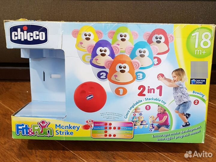 Боулинг chicco Monkey Strike