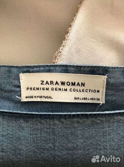 Платье Zara оригинал premium denim р-р L