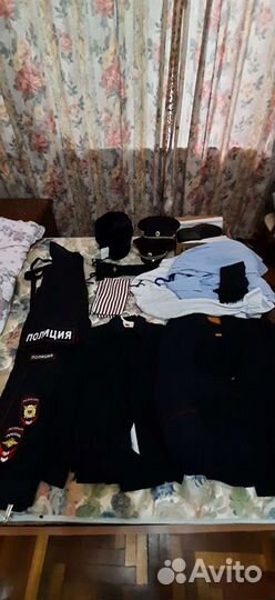 Форма полиции, китель, штаны, рубашки, полусапоги