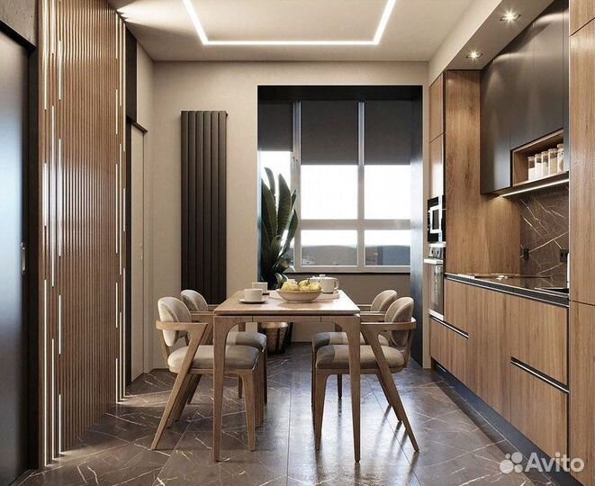 Прямой кухонный гарнитур AGT фасады