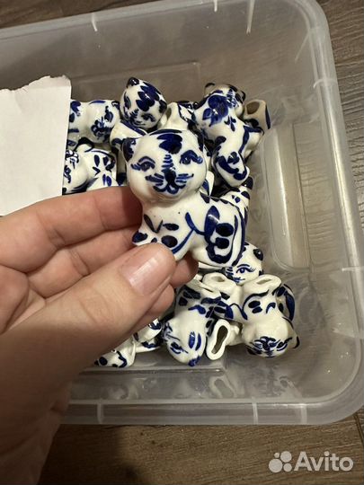 Гжель фигурка котенок