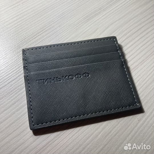 Картхолдер тинькофф серый
