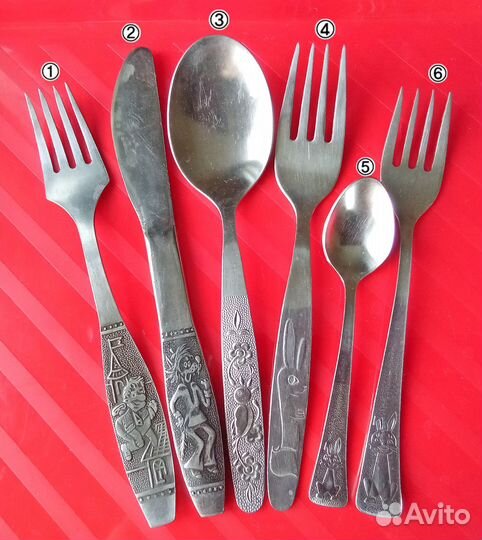 Ложки,вилки Карлсон, заяц, волк, ёлочки,белка и др