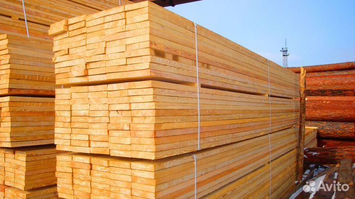 Доска обычная обрезная лиственница 40х150х6000мм