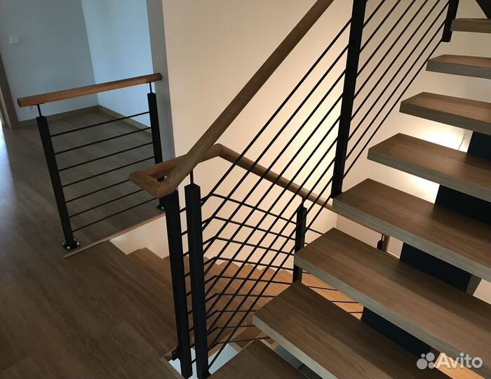 Сварной Каркас Лестницы на Ломанном Косоуре на Вто