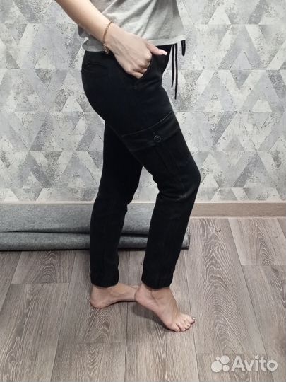 Черные джинсы для девочки 146