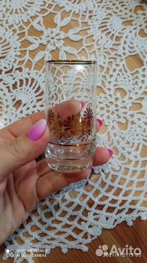 Стопки из тонкого стекла