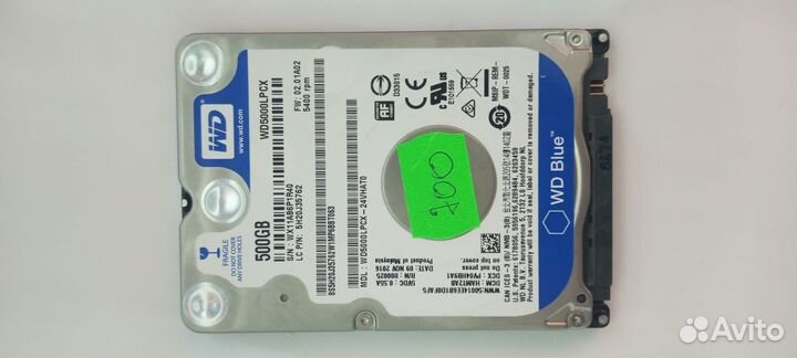 Жесткий диск для ноутбуков HDD