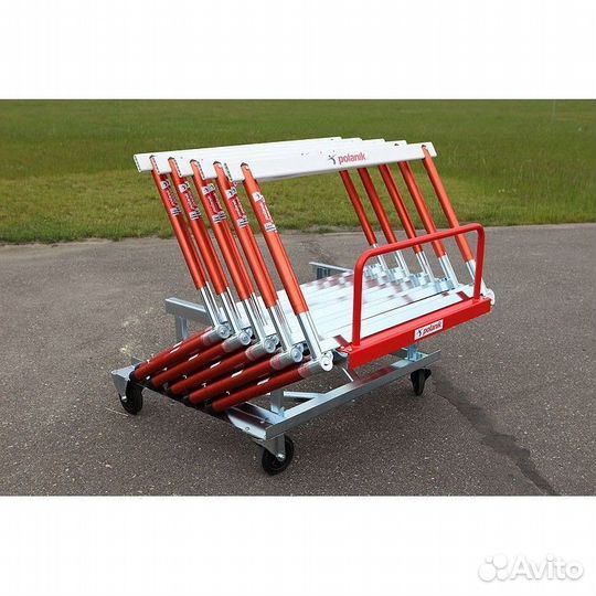 Тележка для барьеров на одну дорожку Polanik S15-464