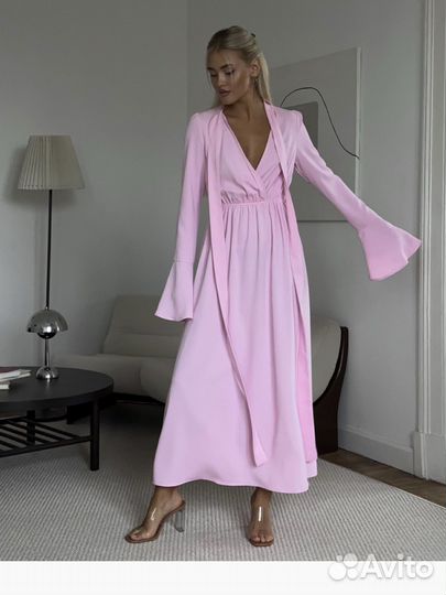 Розовое платье olso.Женское вечернее, размер m