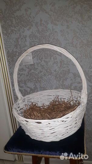 Корзина хендмейд новая для цветов/фруктов/пикника