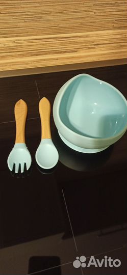 Тарелка силиконовая детская на присоске