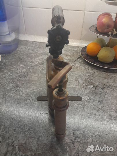 Старая паяльная лампа , клеймо otto bernz