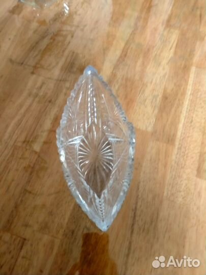 Ваза конфетница хрустальная